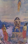 Raja Ravi Varma Gangavataranam USA oil painting artist